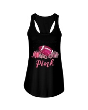 In October We Wear Pink Football Ladies Flowy Tank tile