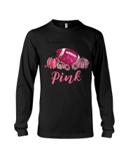 In October We Wear Pink Football Long Sleeve Tee tile