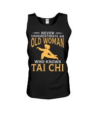 An Old Women Who Knows Tai Chi Unisex Tank tile