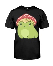 Cute Frog Mushroom Hat - Cottagecore Aesthetic Classic T-Shirt front