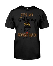 October Birthday Messy Bun Classic T-Shirt tile