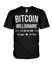 Bitcoin Millionaire V-Neck T-Shirt tile