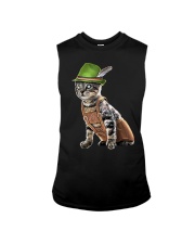 Oktoberfest Cat Bavarian Lederhosen Sleeveless Tee tile