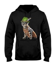 Oktoberfest Cat Bavarian Lederhosen Hooded Sweatshirt tile