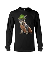 Oktoberfest Cat Bavarian Lederhosen Long Sleeve Tee tile