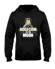 Dogecoin To the Moon Doge HODL Rocket Hooded Sweatshirt tile