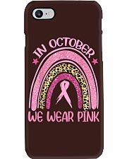 In October We Wear Pink Leopard Phone Case tile