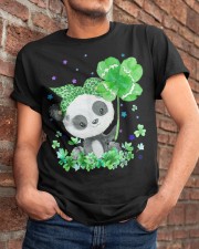 Clover Video Game ControllersPanda Holding Shamrock Stars Classic T-Shirt apparel-classic-tshirt-lifestyle-26