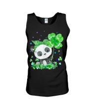 Clover Video Game ControllersPanda Holding Shamrock Stars Unisex Tank tile