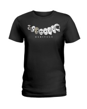 Ice Hockey Goalie Evolution Ladies T-Shirt tile