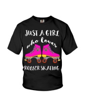 Just A Girl Who Loves Roller Skating Youth T-Shirt tile