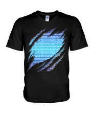 Software Coder V-Neck T-Shirt tile
