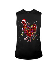 Red Plaid Buffalo Chicken Christmas Pajamas Sleeveless Tee tile