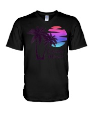 CANCUN MEXICO Beach Spring Break Vacation V-Neck T-Shirt tile