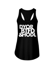 Bitcoin DYOR BTFD and HODL Ladies Flowy Tank tile