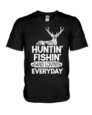Fishing (1) V-Neck T-Shirt tile