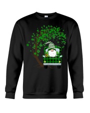 St. Patricks Day Shamrock Gnome Truck Crewneck Sweatshirt tile