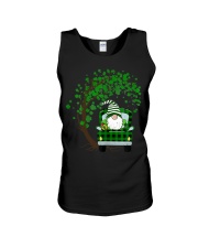 St. Patricks Day Shamrock Gnome Truck Unisex Tank tile