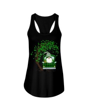 St. Patricks Day Shamrock Gnome Truck Ladies Flowy Tank tile