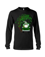 St. Patricks Day Shamrock Gnome Truck Long Sleeve Tee tile