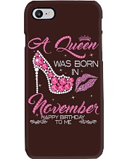 A Queen Was Born In November Happy Birthday To Me Phone Case tile