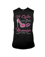 A Queen Was Born In November Happy Birthday To Me Sleeveless Tee tile