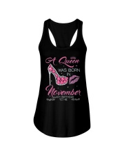 A Queen Was Born In November Happy Birthday To Me Ladies Flowy Tank tile
