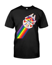 LGBT Rainbow Millennium Falcon Classic T-Shirt front
