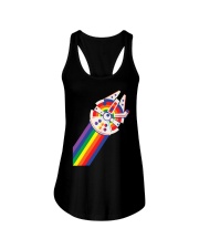 LGBT Rainbow Millennium Falcon Ladies Flowy Tank tile