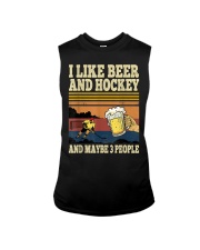 I Like Beer and Hockey Sleeveless Tee tile