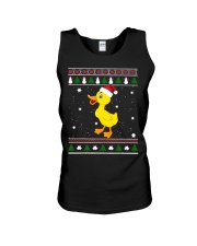 Duck Santa Ugly Christmas Unisex Tank tile