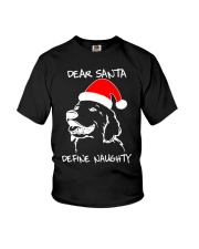 Golden Retriever funny ugly Christmas Youth T-Shirt tile