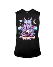Cute Creepy Creature Skull Demon Sleeveless Tee tile