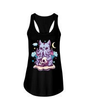 Cute Creepy Creature Skull Demon Ladies Flowy Tank tile