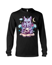 Cute Creepy Creature Skull Demon Long Sleeve Tee tile