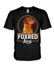 foxred labrador retriever lover redfox V-Neck T-Shirt tile