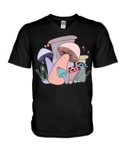 goblincore aesthetic mushroom V-Neck T-Shirt tile