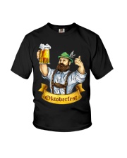 German with Lederhosen and Bier Youth T-Shirt tile