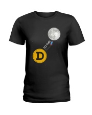 Dogecoin to the Moon Ladies T-Shirt tile
