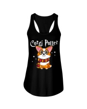 Corgi Xmas 3 Ladies Flowy Tank tile