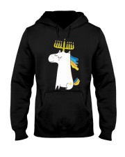 Unicorn Menorah Hooded Sweatshirt tile