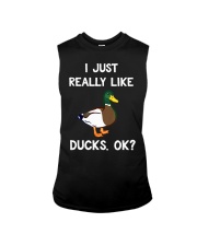 Just Really Like Ducks OK Sleeveless Tee tile