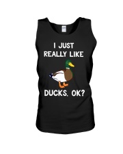 Just Really Like Ducks OK Unisex Tank tile