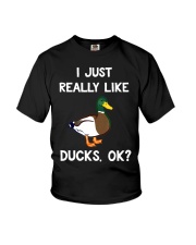 Just Really Like Ducks OK Youth T-Shirt tile