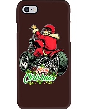 christmas design Santa Riding a Motorcycle Phone Case tile