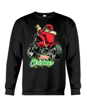 christmas design Santa Riding a Motorcycle Crewneck Sweatshirt tile