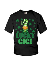 Lucky Gigi Grandmother St Patrick's Day Youth T-Shirt tile
