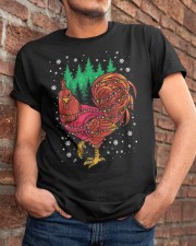 Christmas Rooster Classic T-Shirt apparel-classic-tshirt-lifestyle-26