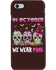 Sugar Skulls In October We Wear Pink Phone Case tile