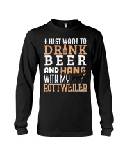 Rottweiler Dog Beer Long Sleeve Tee tile